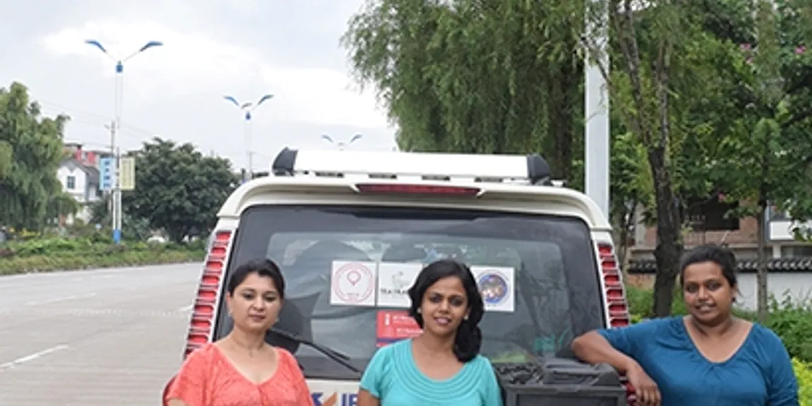 سڑک کے راستے خود ڈرائیونگ کرکے دہلی سے لندن پہنچیں "وومین بینانڈ باؤنڈریز"کی ٹیم 